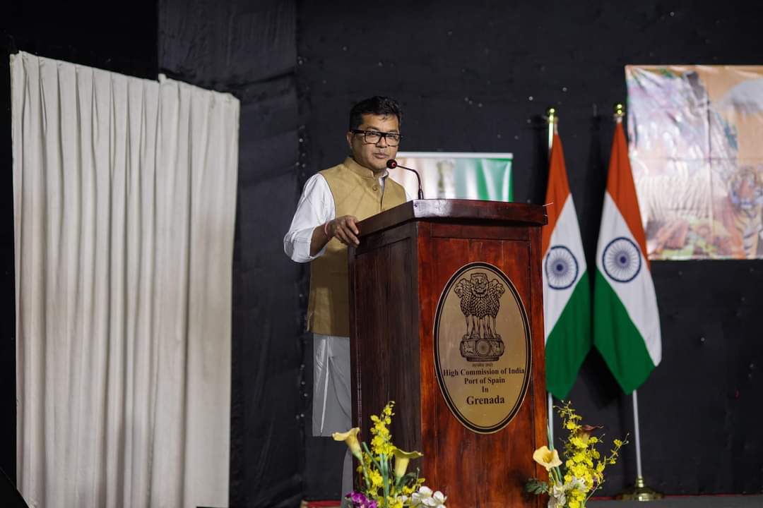 Shri Pabitra Margherita, Minister of State for External Affairs & Textiles interacted with the Indian Diaspora at a function organised by the High Commission at Grenada Trade Centre on 4 October, 2024.